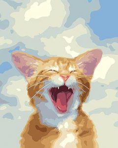A Screaming Cat Paint By Number