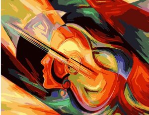 Abstract Guitar Paint By Number