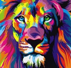 Abstract Lion Paint By Number