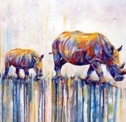Abstract Rhino Paint By Number