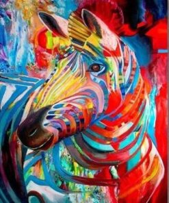 Abstract Zebra Paint By Number