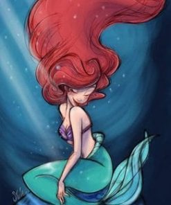 Ariel Mermaid Paint By Number