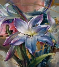 Blooming Lilies Art Paint By Number
