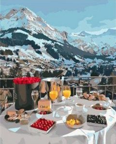 Breakfast In The Alps Paint By Number