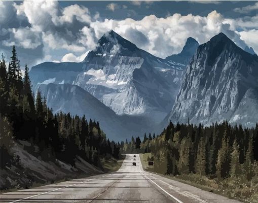 The Great Mountain Landscape Paint By Numbers