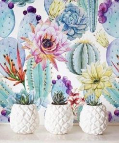 Cactus Flowerpot Paint By Number