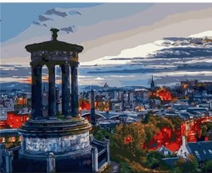 Calton Hill Edinburgh Paint By Number