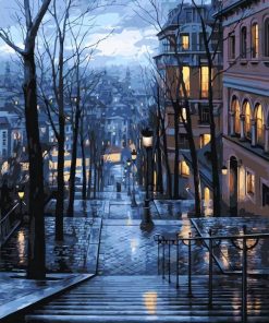 Rainy Night In Paris Paint By Number