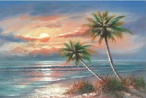 Coconut Trees Paint By Number