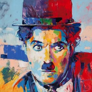 Colorful Charlie Chaplin Paint By Number