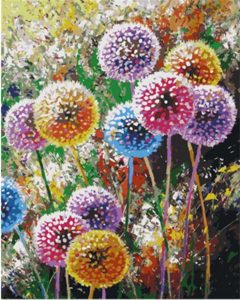 Colorful Dandelion Paint By Number