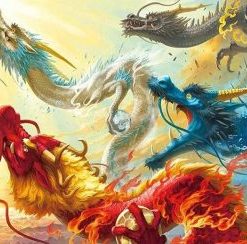 Colorful Dragons Paint By Number