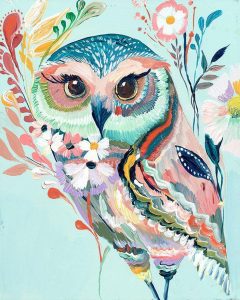 Colorful Owl Paint By Number
