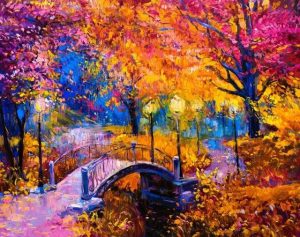 Colorful Park Paint By Number