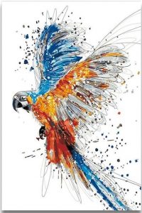 Coloring Parrot Paint By Number