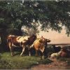 Cows Under The Trees Paint By Number