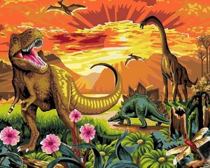 Dinosaurs Paint By Number