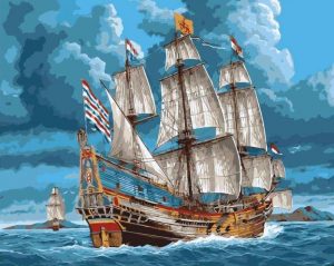 East India Ship Paint By Number