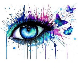 Eyes Tear Butterfly Paint By Number