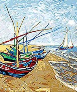 Fishing Boats By Van Gogh Paint By Number