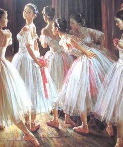 Group of Dancing Girls paint by numbers