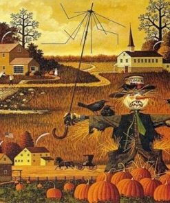Halloween Farm Paint By Number