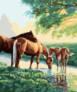 Horses Family Paint By Number