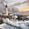 Lighthouse Waves Paint By Number