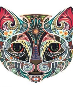 Mandala Face Cat Paint By Number