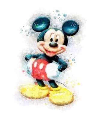 Mickey Mouse Paint By Number