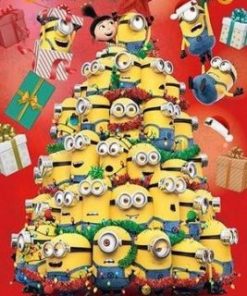 Minions Christmas Tree Paint By Number