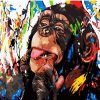 Colorful Funny Monkey Paint By Number