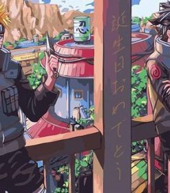 Naruto And Sasuke Jounin Paint By Number