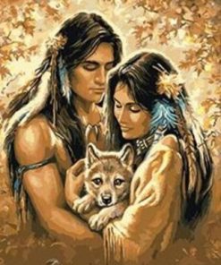 Native American Couple Paint By Number