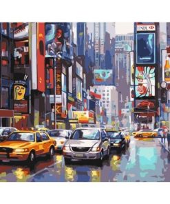 New York In The Rain Paint By Number