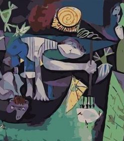 Night Fishing At Antibes Pablo Picasso Paint By Number