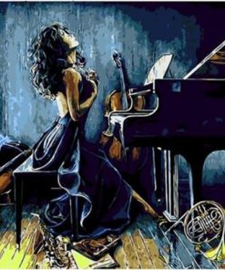 Piano Girl Paint By Number