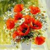Poppies Vase Paint By Number