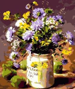 Purple Chrysanthemum Paint By Number