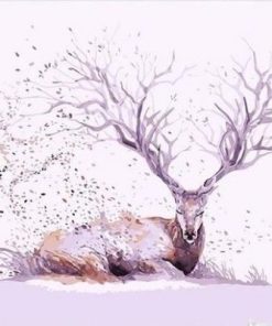 Resting Deer Paint By Number