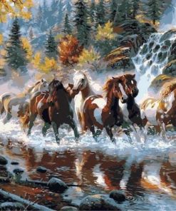River Horse Paint By Number
