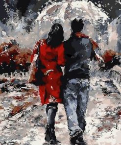 Romantic Evening Walk Paint By Number