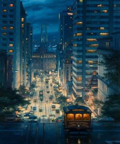 San Francisco At Night Paint By Number
