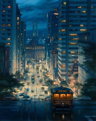 San Francisco At Night Paint By Number