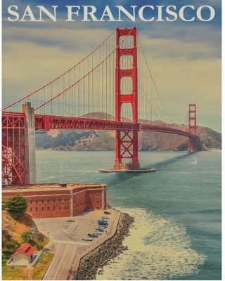 San Francisco Golden Gate Bridge Paint By Number