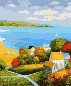 Seaside Village Paint By Number