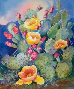 Succulents Cactus Plant Paint By Number
