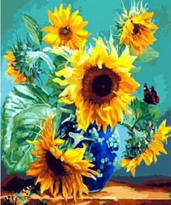 Sunflowers Vase Art Paint By Number