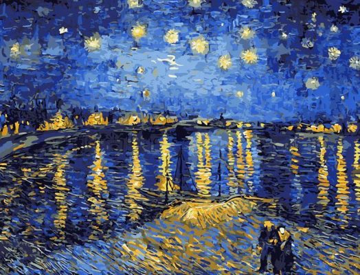 The Starry Night Over The Rhone Paint By Number