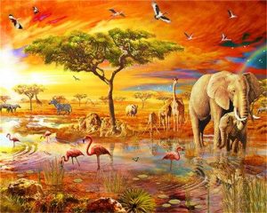 African Savanna Paint By Number